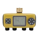 Dpofirs Intelligenter Gartenschlauch-Timer für 3/4-1/2 Zoll Wasserhahn, LCD-Display, Automatisches Bewässerungssystem für Gartenbenutzer