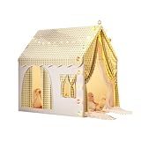 Ergocar Kinderzelt Für Drinnen Und Draußen Doppeltür Schloss Kugel Licht Bunte Flagge Wolke Stern Licht Geeignet Für Kleinkinder Jungen Und Mädchen