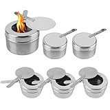 Brennpastenbehälter, Brennpastenbehälter Edelstahl, Brennpasten Behälter mit Deckel, Brennpaste für Warmhaltebehälter, Brennpaste Behälter für Buffets, Grillpartys, Hot Pot, Outdoor, Camping (6)
