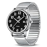 Herren Uhr Uhren Herren Analog Quarzuhr Wasserdicht Armbanduhr Herren Easy Reader 38mm Erweiterungs Band Fashion Business Armbanduhr mit Datum