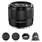 VILTROX AF 25mm F1.7 Air E Objektiv für Sony E-Mount, f/1.7 APS-C Autofokus Festbrennweite, kompatibel mit spiegellosen Sony E-Mount Kameras ZV-E10 II, EV10, a6700, a6600, a6400, a7c II, a7rv, a7iii