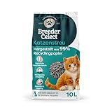 Breeder Celect Natürliches Katzenstreu (10L) - 99% Recyclingpapier, Saugfähige Katzenstreu Pellets, Optimale Geruchskontrolle, Nicht klumpend, Biologisch abbaubar & Kompostierbar