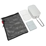 YIZISECCE 800 ml Lunchbox aus Aluminiumlegierung, faltbar, tragbar, Bento-Box mit Alkoholkocher und Aufbewahrungstasche für Outdoor, Camping, Picknick