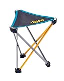 Uquip Leichtgewichtshocker Trinity M Mini Dreibein Hocker Campinghocker 150 kg Blue/Yellow