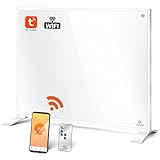 KESSER® Infrarotheizung Energiesparend Infrarot Standgerät & Wandmontage Elektroheizung 350W mit Fernbedienung Thermostat & App-Steuerung Elektrisch Heizpaneel Heizung Konvektor Standfüße