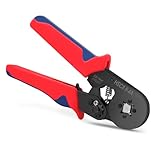 TNOMSNO Crimpzange, Crimper Crimpwerkzeug Crimpzangen Selbsteinstellende Crimpzange, Ergonomischer Griff Crimp Tool für AWG23-7/0,25-10mm²
