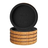 Robuste Möbelgleiter – Filzgleiter für Hartholzböden, 4er-Pack wiederverwendbare bewegliche Scheiben für Stühle, Tische und Sofas, schützt Böden vor Kratzern, lässt sich leicht verschieben und bewegen