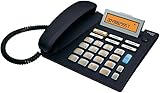 Gigaset Euroset 5040 Telefon -Schnurgebundes Telefon / Schnurtelefon - extra großer Display - Freisprechen - Große Tasten Telefon / Analog Telefon, schwarz