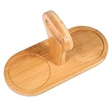 LIFKOME für Salz- und Pfeffermühle Heiße Pfanne Matte Bambusküchenzubehör für den Garten Küche aus Untersetzer für warme Speisen Kleine Bäume hölzern
