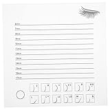 Didiseaon Eyelash Display Board aus Acryl Transparente Wimpernablage für Wimpernverlängerung Beauty Salon Tool für Falsche Wimpern und Lash Extensions