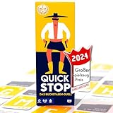 ATM Gaming Quickstop - Das Buchstaben-Duell - Kartenspiel für Jugendliche und Erwachsene - Schnell und Verrückt - 2 bis 7 Spieler - Kartenspiel ab 10 Jahren - Familienspiel