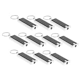 ROMISBABA 10 Stück Led Keychain Taschenlampe Mini-led-schlüsselbund-taschenlampe Klein Schlüsselanhänger Süß Geburtstag Frauen Halter Uv Männer Schwarz