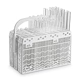HALM Glasstrohhalm Spülkorb Modular Besteckkorb für Glastrinkhalme bis zu 80 Stück Reinigung im Geschirrspüler