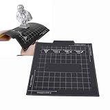 Fockety 3D Drucker Wärmebett, 235 Mm X 235 Mm Magnetplattform Aufkleberblatt, 3D Druckbautubenklebstoff Entfernbarer Druckbettaufkleber Verhindern, Kräuselungsteile zu Kürzen