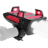 LED-Fahrradlichter – Vorderradlicht | helles Fahrrad-Licht | USB-wiederaufladbarer Fahrradscheinwerfer mit Handyhalterung | wasserdichter Dirt-Bike-Scheinwerfer | Fahrradklingel für Zuhause, Hinterhof