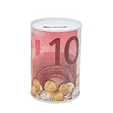 KBOLAE Spardosen in praktischer Größe für Erwachsene und Kinder, Spardosen, Metall, Spardose, Erwachsene, langlebig, 10 Euro