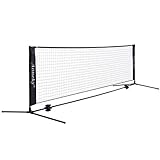 Aoneky Tennis Kit 2M/3M /6M x83cm, Metallrahmenständer und Stark PE-Tennisnetz | Tragbares Pickleball Tennisnetz mit Aufbewahrungstasche | Tennis-Trainingszubehör für Kinder Erwachsene (3x0.8M)