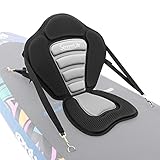 SereneLife Kajak Sitz geeignet auch als Sup Board Sitz, Schlauchboot Sitz & Surfboard Sitz – Verstellbare Kajaksitz mit Rückenlehne kompatibel als Stand Up Paddle Board, Kajak Aufblasbar & Ruderbooten