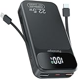 Power Bank 25800 mAh, 22,5W Externer Handyakku PD20W Schnell Aufladende Powerbank USB C mit LED Display 3 Ausgängen & 2 Eingängen Tragbares Ladegerät für Smartphones (P89)