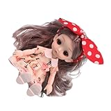 Milisten Miniatur Puppenhaus Dekoration Kleine Spielzeugpuppe für Kinder Tragbar für Unterwegs Weiches Material Geeignet für Selbstgemacht Puppenhaus