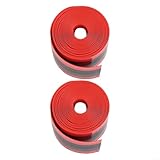 Fahrradschlauch-Protektoren für TPU-Einlagen, 2 Stück, kompatibel mit verschiedenen Größen (38 mm x 1,0 x 2300 mm, Rot)