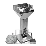 Säulengrill Holzkohlegrill Barbecue BBQ Grill im Edelstahl Design 52,5x39x94 cm