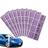 Schleifpapier für Auto, nass oder trocken, Körnung 800 + Blatt, Poliertuch, 72 Stück, für Bastelarbeiten, Möbel, Farbe, Glasreparaturen