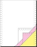 SIGEL 33243 Endlospapier 12 Zoll x 240 mm (A4 hoch), 60/53/57 g, 600 Sätze 3fach, Druckerpapier