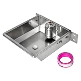 LLINthy Automatische Pferdetränke Viehtränke Edelstahl Umschaltung Großes Fassungsvermögen Für Rinder Kühe Esel Edelstahl Tränke