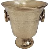 Lesli Living Weinkühler Sektkühler BRUSH Aluminium Ø25x27cm gold