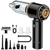 Aurvite Handstaubsauger Akku 4-in-1, 25000PA Auto Staubsauger Stark, 3-Gang Handstaubsauger kabellos mit Bürstenloser Motor, 220000 U/min Autostaubsauger für Auto, Sofa, PC, Büro & Tierhaar Reinigung