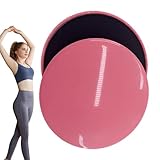 Gleitscheiben zum Trainieren, 2 x doppelseitige rutschfeste Gymnastik-Pads | antistatische Übungskerngleiter, Yoga-Kissen für Teppich- oder Hartholzböden