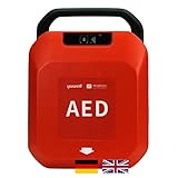 Erste Hilfe Defibrillator für Zuhause/Gewerbe für Laien und Profis mit automatischer Schockabgabe Primedic HeartSave YA, 8 Jahre Garantie des Herstellers, Sprache: DE/EN