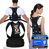 Haltungskorrektur Damen Herren Rückenstützgürtel Haltung Korrektur Gurt Back Posture Corrector Verstelbare Haltungstrainer Rückengurt für Schulter Nacken + Ebook Leitfaden (M)