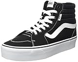 Vans Damen Filmore Hi Platform Sneaker, (Canvas) Black/White, 39 EU