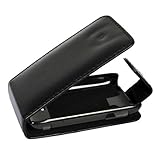 Mobilfunk Krause - Flip Case Etui Handytasche Tasche Hülle für Sony Xperia Tipo (Schwarz)