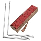 DOITOOL Edelstahl Wünschelruten Satz Flexibel Abnehmbar Rostfrei Wasser Metall und Schatzsuchgerät für Feng Shui und Energieortung