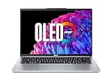 Acer Swift Go 14 OLED (SFG14-73-791J) Ultrabook/Laptop | 14' WQ2.8K OLED Display | Intel Core Ultra 7 155H | 16 GB RAM | 1 TB SSD | Intel Arc Grafik | Windows 11 | QWERTZ Tastatur | Silber