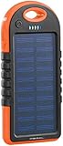 PEARL Solarladegerät für Handy: Solar-Powerbank mit Taschenlampe, 3.000 mAh, 2X USB, 1 A, IPX4 (Solar Power, Ladegerät Solar, Apple iPhone)