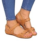 Ecoodisk Neue Frauen Sandalen weiche drei Farbstich -Damen Sandalen bequeme flache Sandalen offene Strandschuhe Frauen Schuhe Schuhe