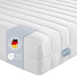 XDREAM Pure Kaltschaummatratze | Ergonomische 7-Zonen Matratze mit Öko-Tex Zertifikat | Rollmatratze | Härtegrad 2 (H2) | 80 x 200 cm