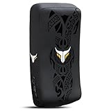 Mytra Fusion schlagpolster gebogen Kick Pads MMA, Kampfsport, Karate Kneifen Kickboxen pratzen x 1 Einheit einzeln (Black)