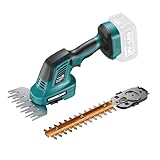 KIESBOHR Akku-Heckenschere Kompatibel mit Makita 18V Akkus, 2 IN 1 Grasschere und Strauchschere CSL302 mit 15cm Grasschere und 20cm Strauchschere Klingen (ohne Akku und Ladegerät)