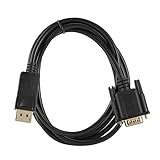 DOITOOL 1.8M Dp Zu Vga Kabel Vergoldetes Displayport Vga Kabel Kompatibel Mit Monitoren Projektoren Für Hochauflösende Videoübertragung Tragbar Leicht