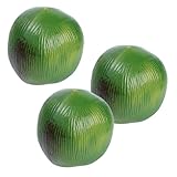 JOINPAYA 3st Jedenfalls Kokosnuss Gefälschte Kokosnuss Diorama Gefälschte Limetten Palmenmittelstücke Für Tische Künstliche Früchte Künstliche Kokosnuss Modellbäume Kokosnüsse Plastik Green