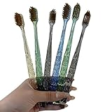 Zahnbürste Für Erwachsene | Handzahnbürste Mit Weichen Borsten | 6 Stücke Ergonomischer Griff - Für Senioren Erwachsene Alltag Reise Büro Bad