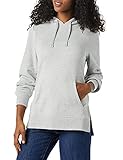 Amazon Essentials Damen French Terry Kapuzen-Tunika-Sweatshirt, Grey Heather, XX-Large