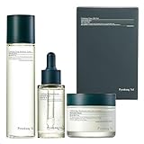 [PKY] Pyunkang Yul Beruhigendes Hautpflege-Geschenkset, Beruhigt sofort empfindliche Haut, Exfolierender Toner, Beruhigendes Serum, Feuchtigkeitsspendende Gesichtscreme, Vegan (3-teiliges Set)