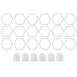 Tidevib Metallkette Rankhilfe für Kletterpflanzen Indoor Outdoor mit 18 Sechseckringen und Haken für Efeu Monstera Pothos