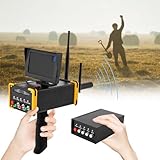 Metalldetektor, Gold Metal Detector mit LCD Anzeige und Ohrhörer, Suchbereich 990m, Erkennungstiefe 1-16 m, für Gold, Silber, Kupfer, Diamanten
